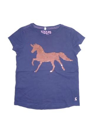 Joules bavlněné tričko, měnící flitry vel. 128, 128