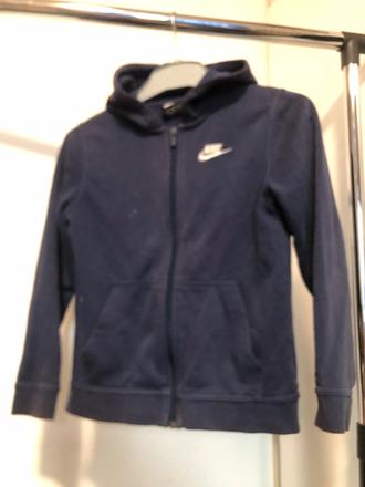 Modrá mikina s kapucí, nike,140