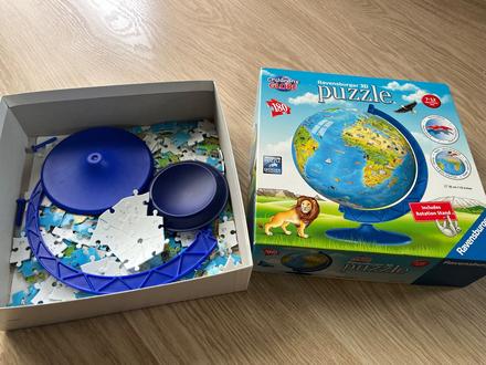 3d puzzle globus, 