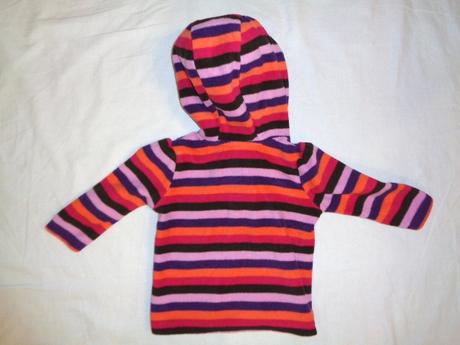 Nádherná pruhovaná flízová mikina, c&a,74