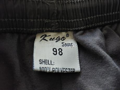 Šusťákové kalhoty kugo podšité bavlnou vel.98, kugo,98