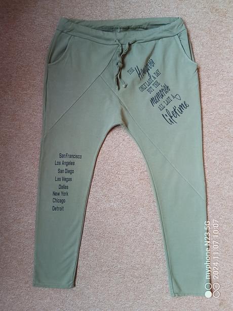 Harémky - nasrávačky khaki,