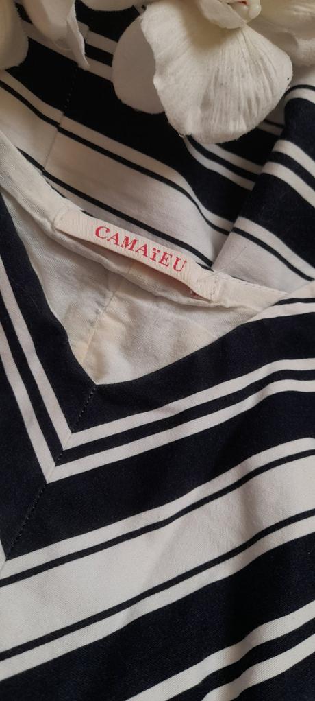 Camaïeu áčkové bavlněné šaty, camaieu,44