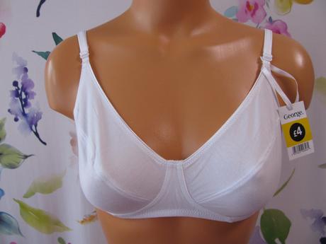 Bavlněná bílá podprsenka, george,85a