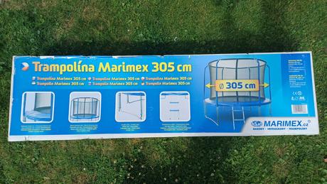 Trampolína marimex 305 cm + schůdky + ochranná síť, marimex,300-349 cm