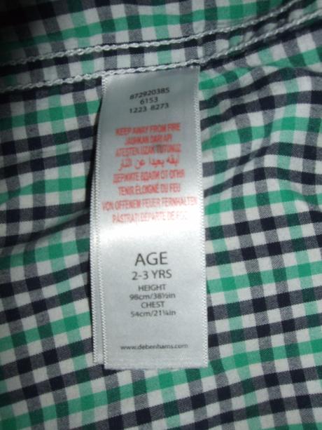 Károvaná košieľka junior j. jeans, debenhams,98