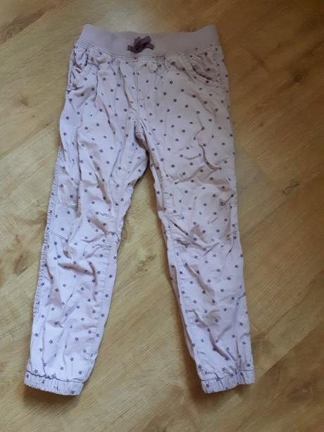 Bezva podšité zateplené kalhoty, h&m,116