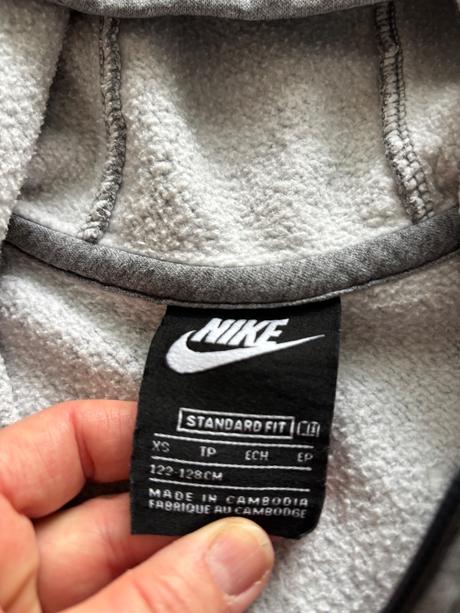 K1/ mikina šedá - v.122/128, nike,122