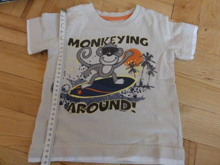 Tričko s opičkou 12-18 měs., 80