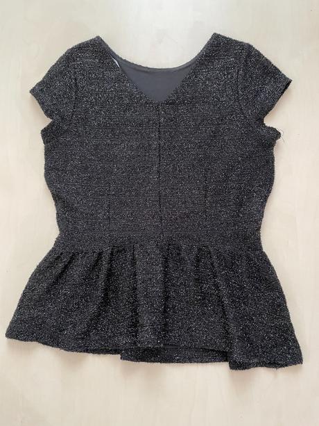 Třpytivý top s výstřihem do zat, vel s, mohito, mohito,xs