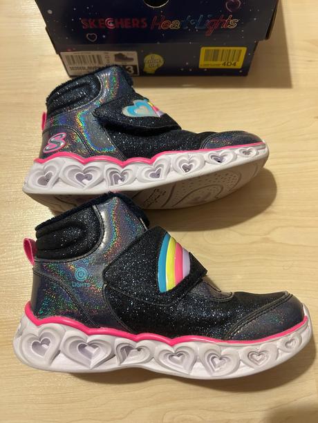 Boty - podzimní/zimní svítící skechers, skechers,30