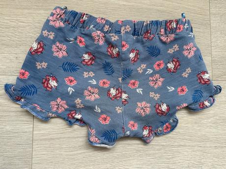 Dívčí kraťasy jednorožec, c&a, vel. 122, c&a,122