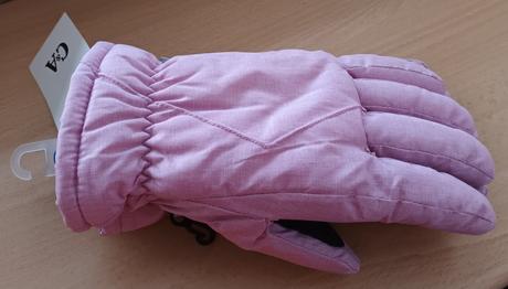 Zimní lyžařské rukavice růžové c&a, c&a,s