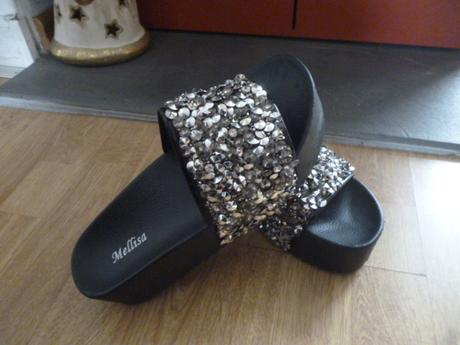 Třpytivé pantofle vel.39-40, 40