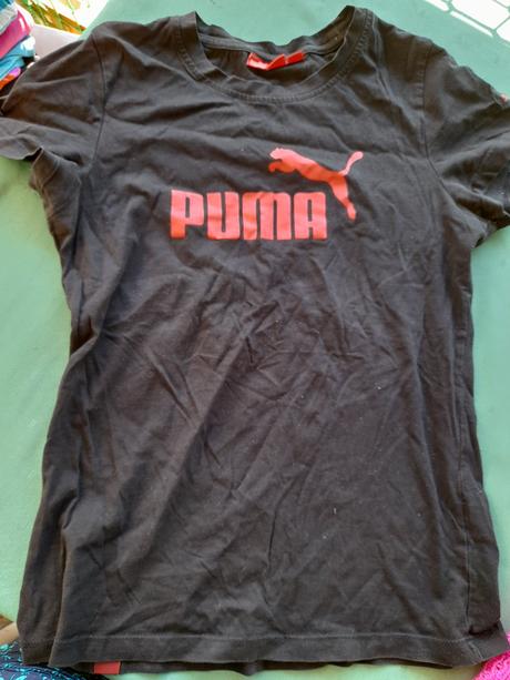 Černé tričko puma, dívčí/dospělé, puma,176