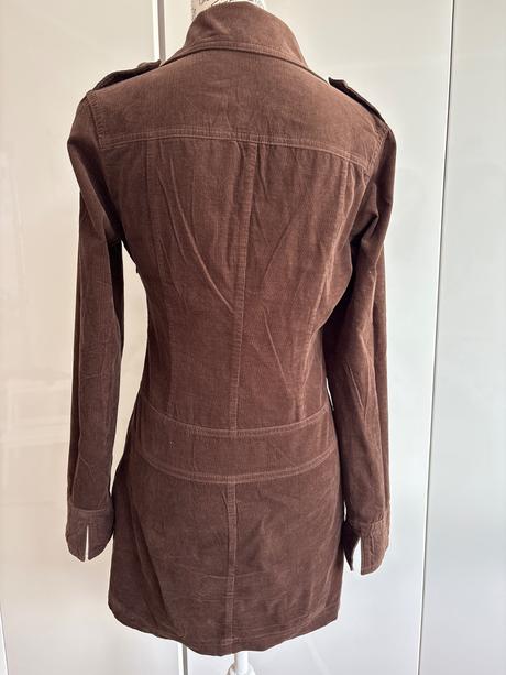 Hnědé šaty / dlouhé košilové šaty ve velikosti 34, 34