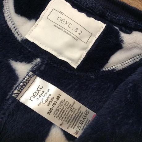 Huňatý plyšový overal z coral fleecu next, next,104