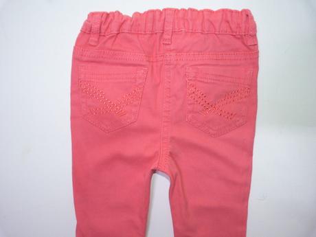 Bavlněné kalhoty s regulací vel. 80, denim co,80