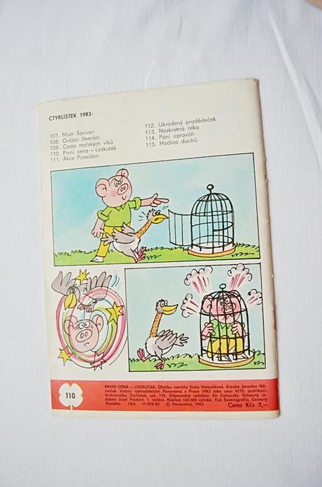 Dětský časopis čtyřlístek 110/ první cena - loskut, 