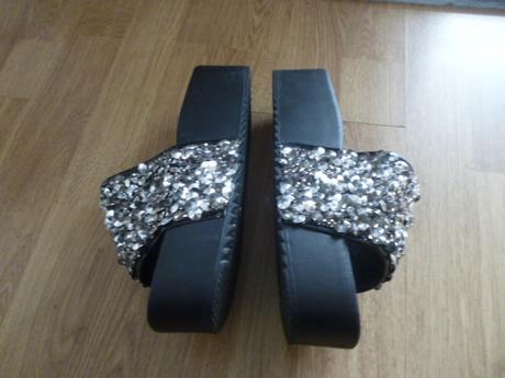 Třpytivé pantofle vel.39-40, 40