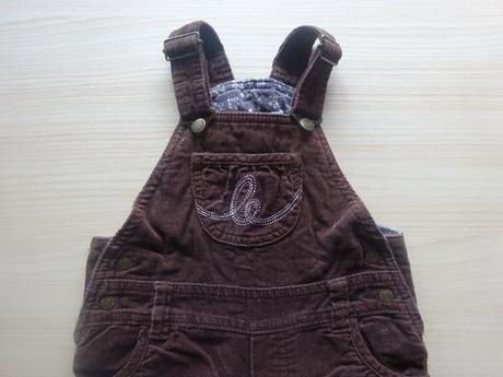 Hnědé manšestrové laclíky, vel. 74, h&m,74