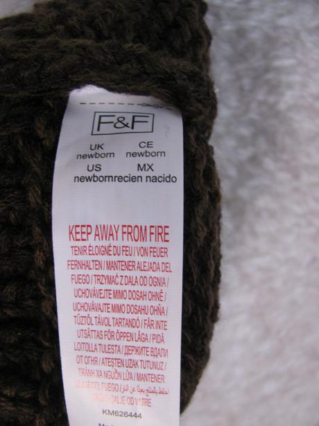 Novorozenecká čepička z pleteniny v.0-3 měs., f&f,62