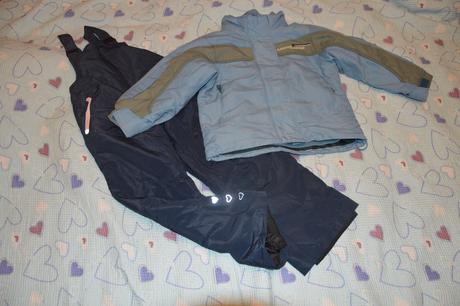 110 116 zimní bunda oteplené kalhoty, lewro,110