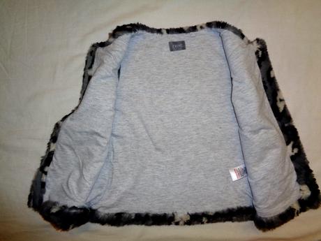 Nádherná šedá vesta podšitá bavlnou, next,110