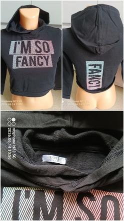 Crop top mikina zn."girls" vel."134-140", 134