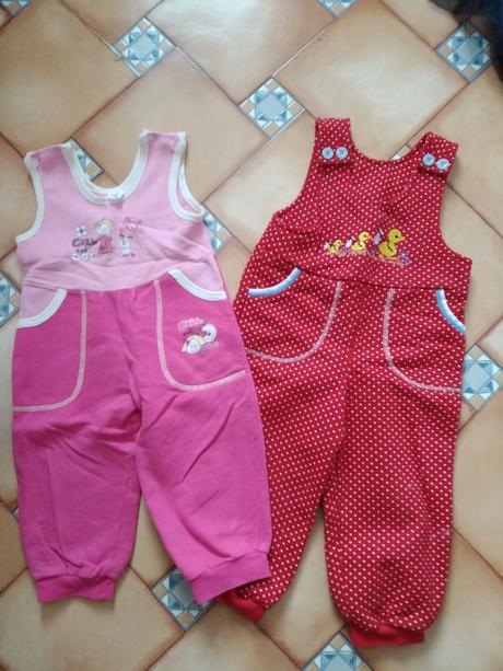 2x tepláky s laclem, 98