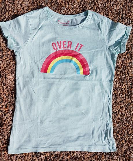 N35	dívčí triko s kr. rukávem duha vel. 152, primark,152
