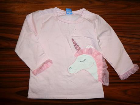 Luxusní růžová mikina s jednorožcem, 98