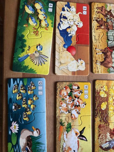 1.pocitani se zviratky/ puzzle karticky,