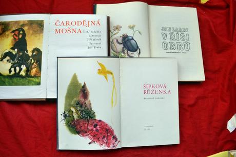 3x retro dětské knihy pohádek,