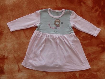 Krásné šatičky s vílou (jako nové), vel. 86 + 92, 86