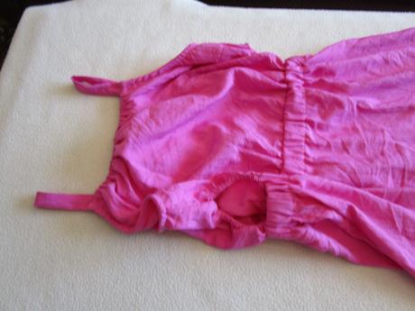 Velmi pěkné lehoučké letní šaty, tm. růžové, sinsay,146