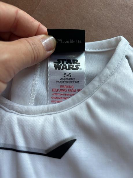 An15/ kostým star wars / stormtrooper- v.5/6 let,