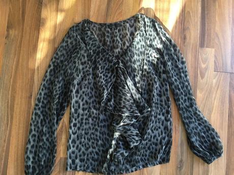 Leopard halenka s volánem, vel xs/s, vero moda, vero moda,xs