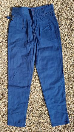 N40	dívčí plátěné kalhoty vel. 146-152, denim co,146