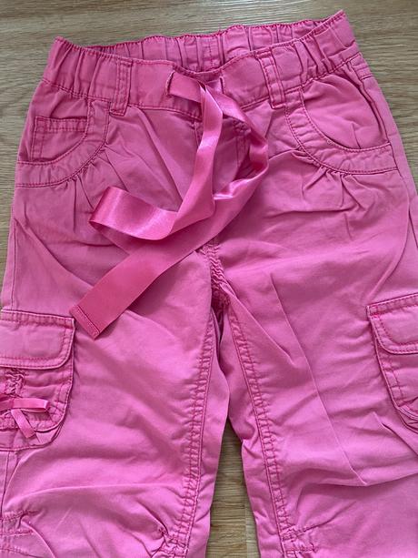 Dívčí plátěné kalhoty - h&m, vel. 116, h&m,116