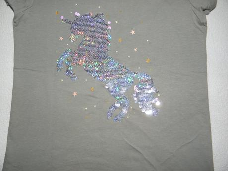 Tričko s jednorožcem z flitrů zn. dopodopo vel.128, dopodopo,128