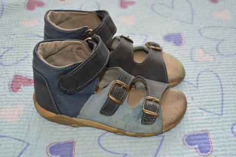 Modré zdravotní kotníkové sandálky essi, essi,29