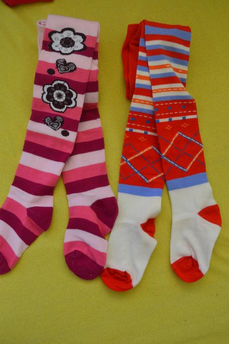 2x dívčí punčocháče 116-128, 116 / 122 / 128