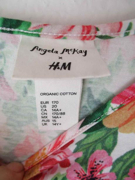 Dívčí letní květované šaty h&m 158 164 170, h&m,158