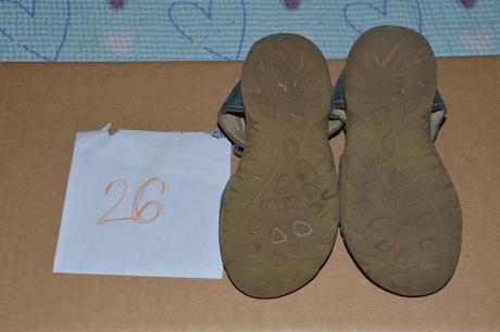 Zdravotní celokožené sandálky, se špičkou, santé,26