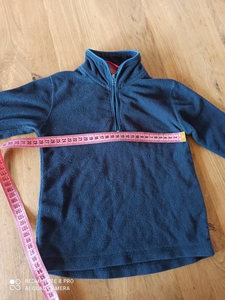 Modrá flaušová mikina, 98