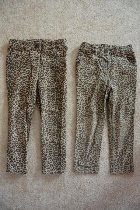 Tygrované leo kalhoty slimky - pro dvojčata, next,104