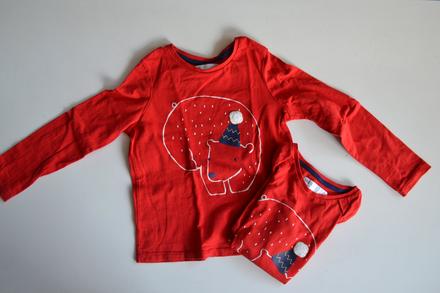 Bavlněná trička s ledním medvídkem - 2ks, marks & spencer,116