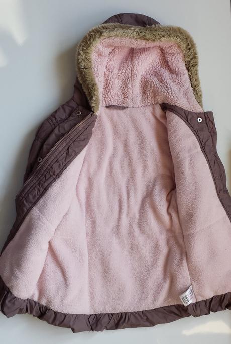 G104 dívčí elegantní bunda s kapucí vel. 116, marks & spencer,116