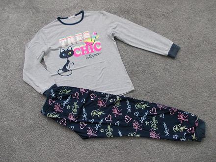 Pyžamo s kočičkou, vel. 152, kugo,152